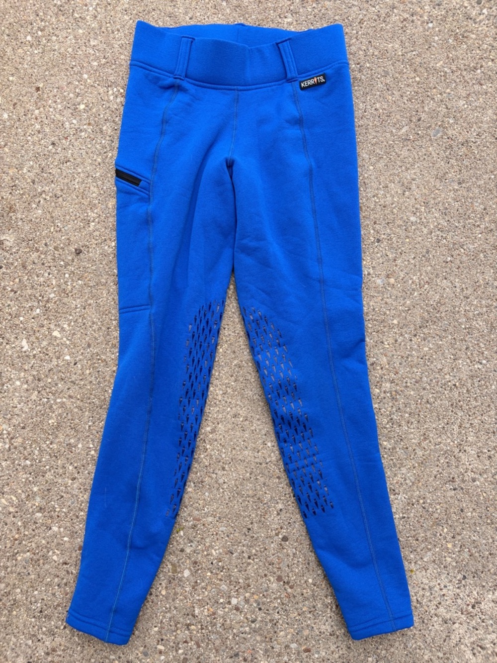 Kerrits Bright Cobalt Blue Kids Winter Riding Leggings